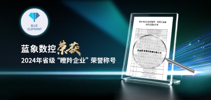 輕舟已過萬重山，藍(lán)象數(shù)控榮獲2024年度省“瞪羚企業(yè)”榮譽(yù)